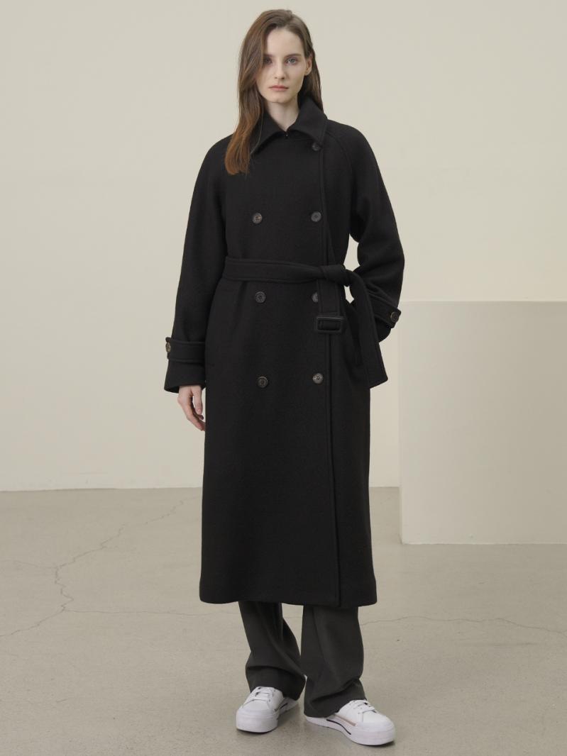 Cashmere Trench Coat _Black