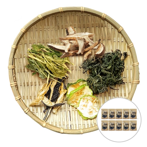 산채비빔밥 건나물 5종 모듬 30g x 10팩 (취나물,호박,가지,표고,시래기)