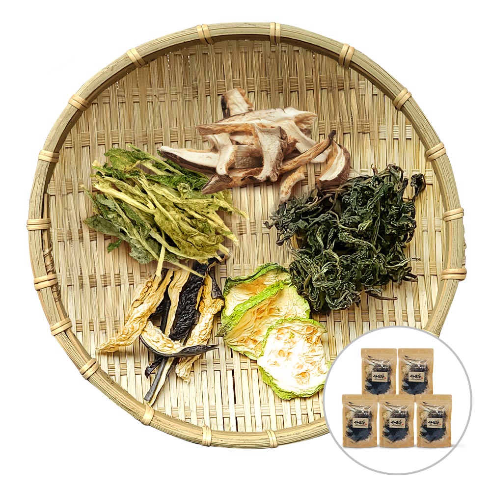 산채비빔밥 건나물 5종 모듬 30g x 5팩 (곤드레,호박,가지,표고,시래기)
